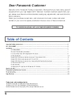 Preview for 6 page of Panasonic TZ-PCD2000 Operating Instructions Manual