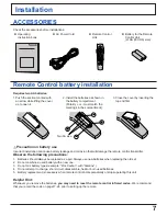 Preview for 7 page of Panasonic TZ-PCD2000 Operating Instructions Manual