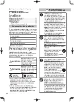 Preview for 22 page of Panasonic U-8LE1H7E Series Operating Instructions Manual