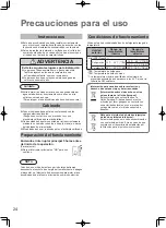 Preview for 24 page of Panasonic U-8LE1H7E Series Operating Instructions Manual