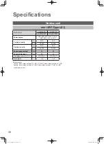 Preview for 30 page of Panasonic U-8LE1H7E Series Operating Instructions Manual