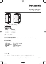 Panasonic U-8ME2R8 Operating Instructions Manual preview