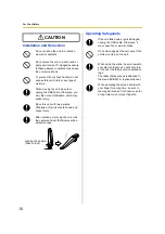 Preview for 10 page of Panasonic UB-T580 Operating Instructions Manual