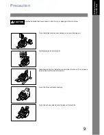 Preview for 9 page of Panasonic UF-780/790 Operating Instructions Manual