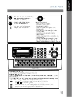 Preview for 13 page of Panasonic UF-780/790 Operating Instructions Manual