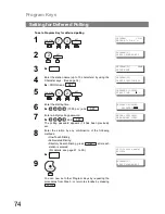 Preview for 74 page of Panasonic UF-890/990 Operating Instructions Manual