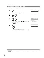 Preview for 84 page of Panasonic UF-890/990 Operating Instructions Manual