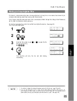 Preview for 85 page of Panasonic UF-890/990 Operating Instructions Manual