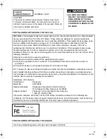 Preview for 3 page of Panasonic VDR-D50 Operating Instructions Manual