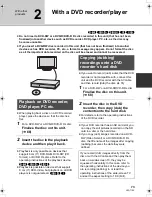 Preview for 73 page of Panasonic VDR-D50 Operating Instructions Manual