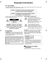 Preview for 3 page of Panasonic VDR-M55EB Operating Instructions Manual