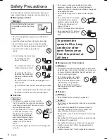 Preview for 4 page of Panasonic Viera AX900H series Operating Instructions Manual