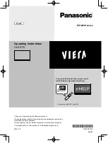 Preview for 1 page of Panasonic Viera EZ1000H Series Operating Instructions Manual