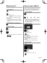 Preview for 21 page of Panasonic Viera EZ1000H Series Operating Instructions Manual