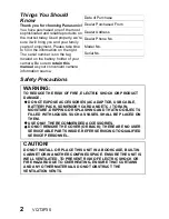 Preview for 2 page of Panasonic Viera Link HX-WA10 Owner'S Manual