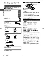 Preview for 8 page of Panasonic Viera TC-32A410C Owner'S Manual