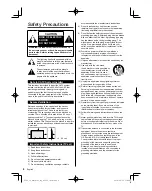 Preview for 4 page of Panasonic VIERA TC-42AS630U Owner'S Manual