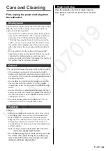 Preview for 19 page of Panasonic Viera TC-43DS630C Owner'S Manual