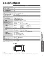 Preview for 41 page of Panasonic Viera TC-L24C3 Owner'S Manual