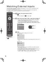 Preview for 16 page of Panasonic Viera TC-P42X20P Operating Instructions Manual