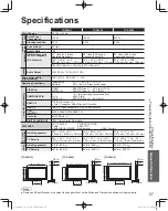 Preview for 57 page of Panasonic Viera TC-P42X3 Owner'S Manual