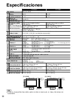 Preview for 52 page of Panasonic Viera TC-P46S1 Instrucciones De Operación