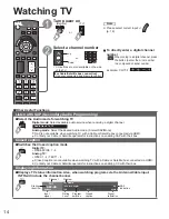 Preview for 14 page of Panasonic Viera TC-P50X5 Owner'S Manual