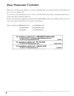 Preview for 4 page of Panasonic Viera TH-37PA20 Operating Instructions Manual