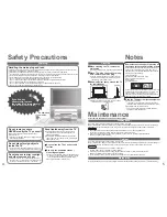 Preview for 3 page of Panasonic Viera TH-37PD60EH Operating Instructions Manual