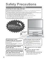 Preview for 4 page of Panasonic Viera TH-37PV45EH Operating Instructions Manual