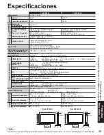 Preview for 59 page of Panasonic Viera TH-46PZ850 (Spanish) Manual De Instrucciones