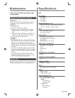 Preview for 21 page of Panasonic Viera TH-60A430G Operating Instructions Manual