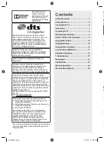 Preview for 2 page of Panasonic Viera TH-L32XM6A Operating Instructions Manual