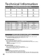 Preview for 40 page of Panasonic Viera TX-32LZD800A Operating Instructions Manual