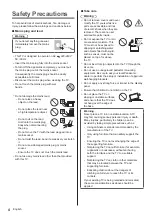 Preview for 4 page of Panasonic VIERA TX-40DXT686 Operating Instructions Manual