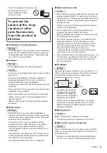 Preview for 5 page of Panasonic VIERA TX-40DXT686 Operating Instructions Manual