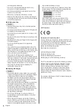 Preview for 6 page of Panasonic Viera TX-50AX800E Operating Instructions Manual