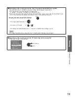 Preview for 19 page of Panasonic Viera TX-L19X10E Operating Instructions Manual