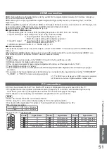 Preview for 51 page of Panasonic Viera TX-L32X15P Operating Instructions Manual