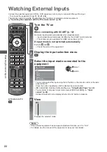 Preview for 22 page of Panasonic Viera TX-L32X5E Operating Instructions Manual