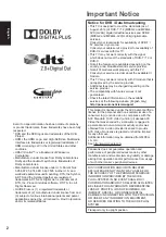 Preview for 2 page of Panasonic Viera TX-L39EM6Y Operating Instructions Manual