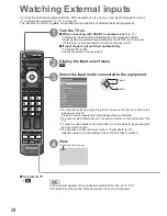 Preview for 24 page of Panasonic Viera TX-P42GT20L Operating Instructions Manual