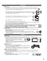 Preview for 5 page of Panasonic Viera TX-P42S21B Operating Instructions Manual