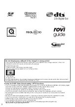 Preview for 2 page of Panasonic Viera TX-P42ST50E Operating Instrucktion