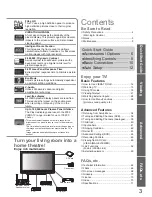 Preview for 3 page of Panasonic Viera TX-P42U10B Operating Instructions Manual