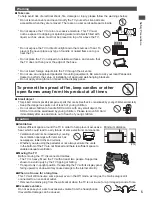 Preview for 6 page of Panasonic Viera TX-P42UT30B Operating Instructions Manual