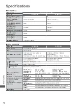 Preview for 78 page of Panasonic Viera TX-P42X50E Operating Instructions Manual