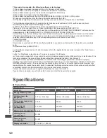 Preview for 120 page of Panasonic Viera TX-P50VT50T Operating Instructions Manual