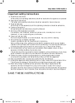 Preview for 3 page of Panasonic VL-FAN2 Operating Instructions Manual