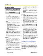 Preview for 2 page of Panasonic VoiceSonic KX-NT700 Quick Reference Manual